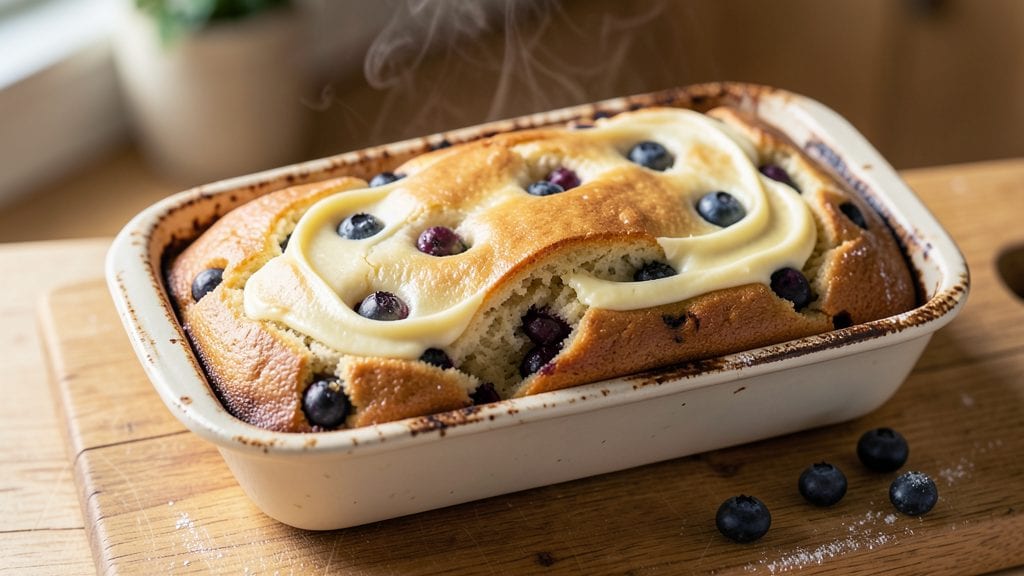 Old Fashioned Blueberry Cream Cheese Loaf Recipe: Vintage Swirls With Berry Bursts
