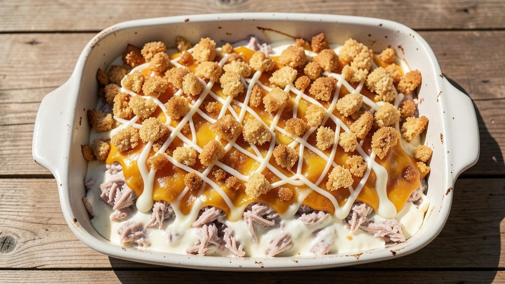 Tuna and Cheese Casserole Recipe: Baked to Bubbly, Crispy-Cheese Delight